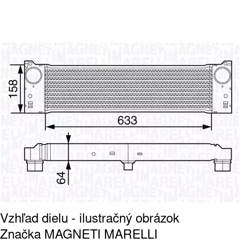 Chladiče vzduchu (Intercoolery) POLCAR 5040J8-3