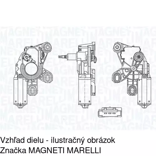 Motorček stieračov POLCAR 5040SWT2