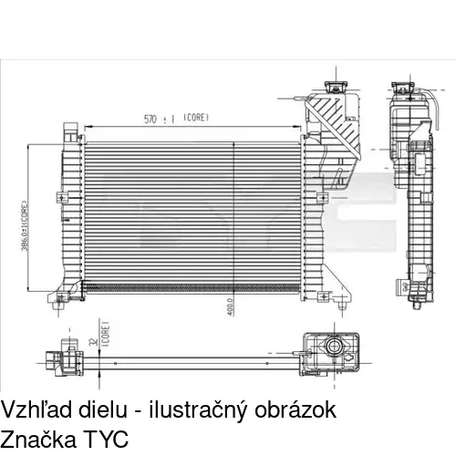 Chladiče vody POLCAR 506208A1