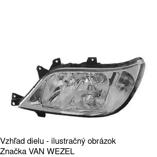 Hlavný reflektor POLCAR 5064090E - obr. 4