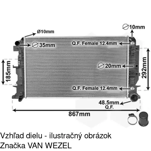 Chladiče vody POLCAR 5065082K - obr. 3