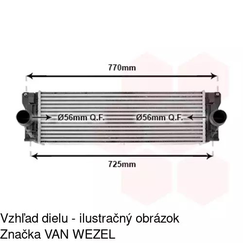 Chladiče vzduchu (Intercoolery) POLCAR 5065J8-2 - obr. 3