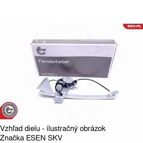 Elektrický mechanizmus okna dverí POLCAR 5095PSE1 - obr. 1