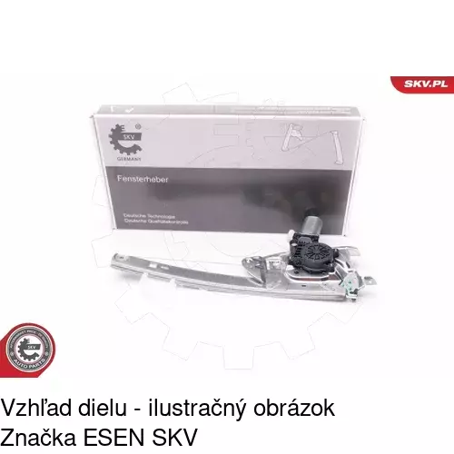 Elektrický mechanizmus okna dverí POLCAR 5095PSE2 - obr. 1