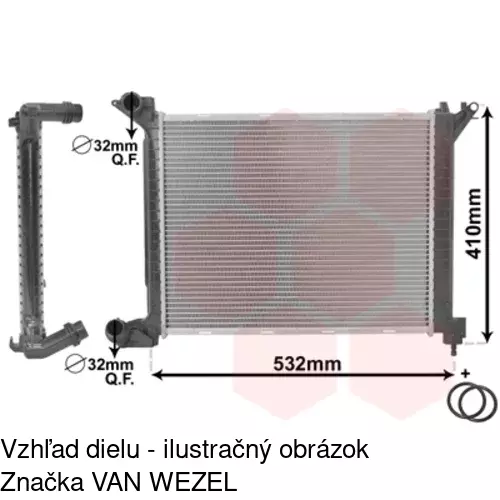 Chladiče vody POLCAR 510108-4 - obr. 1