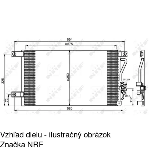 Chladiče klimatizácie POLCAR 5285K8C1