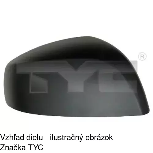 Rám vonkajšieho zrkadla POLCAR 550655TM