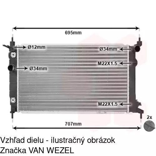 Chladiče vody POLCAR 550708-7 - obr. 4