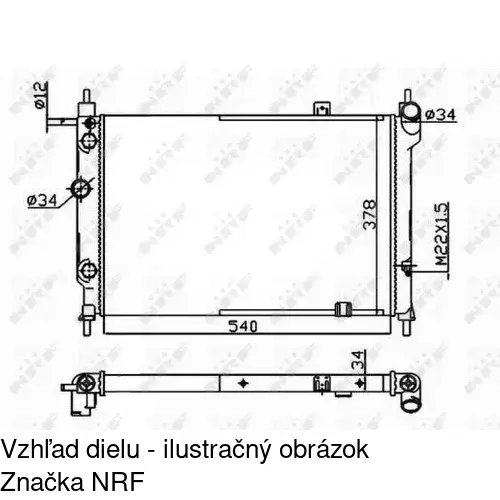 Chladiče vody 550708B2 /POLCAR/ - obr. 1