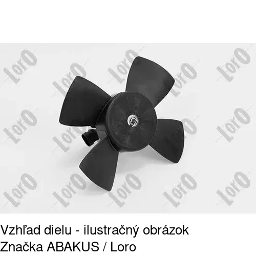 Ventilátor bez krytu / podpery POLCAR 550723U1