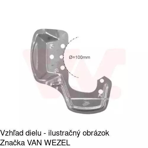 Brzdovy štít POLCAR 5507OT-4 - obr. 2