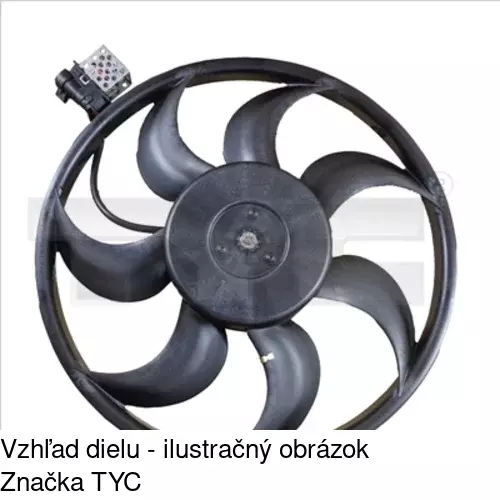 Ventilátor bez krytu / podpery POLCAR 550823U3 - obr. 2