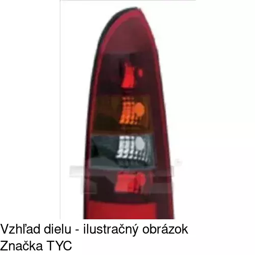 Zadné svetlo POLCAR 550887BE