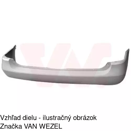 Zadný nárazník POLCAR 550896-4