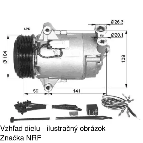 Kompresor AC POLCAR 5509KS-4 - obr. 2