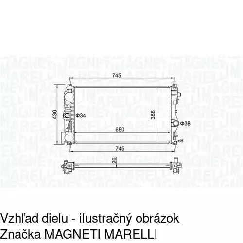 Chladiče vody 551108-6 /POLCAR/ - obr. 2