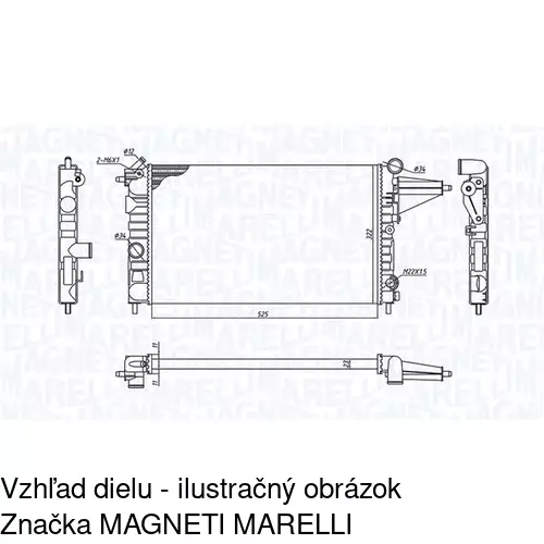 Chladiče vody POLCAR 551408-1 - obr. 1