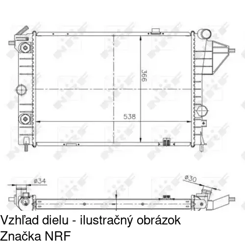 Chladiče vody POLCAR 551408-2 - obr. 1