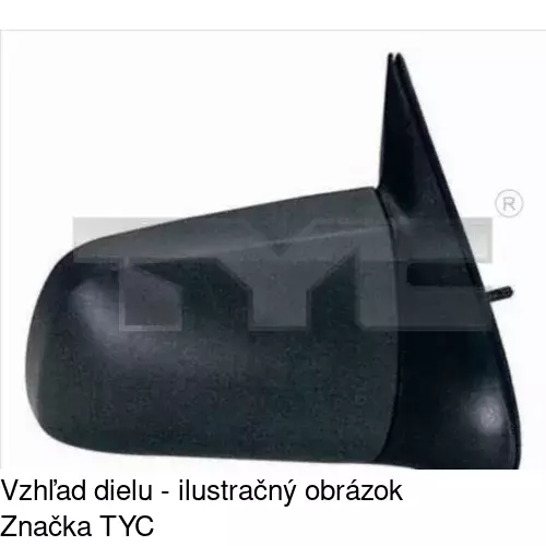 Rám vonkajšieho zrkadla POLCAR 551454TM