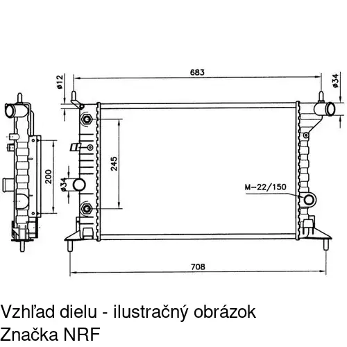 Chladiče vody POLCAR 551608A2 - obr. 1