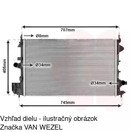 Chladiče vody POLCAR 551808-5 - obr. 4