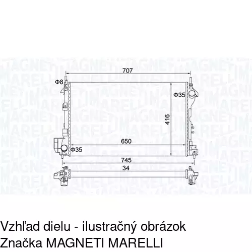 Chladiče vody POLCAR 5518082X - obr. 2