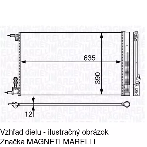 Chladiče klimatizácie 5520K8C1S /POLCAR/