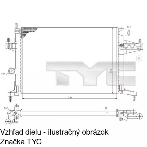 Chladiče vody POLCAR 555608-3