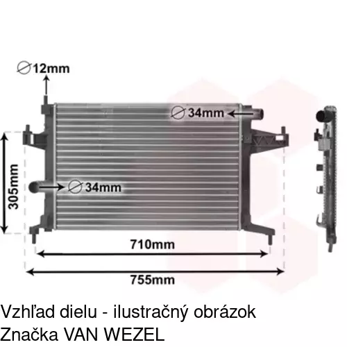 Chladiče vody POLCAR 555608-3 - obr. 5