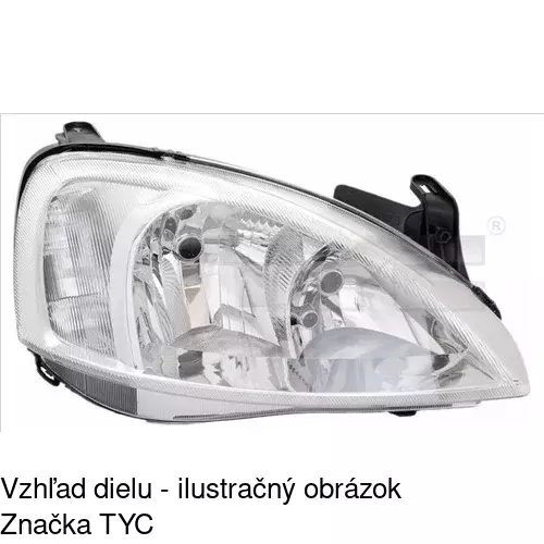 Hlavný reflektor POLCAR 555610-E - obr. 1