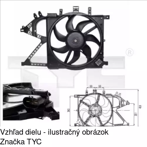 Kryt ventilátora POLCAR 555623-4