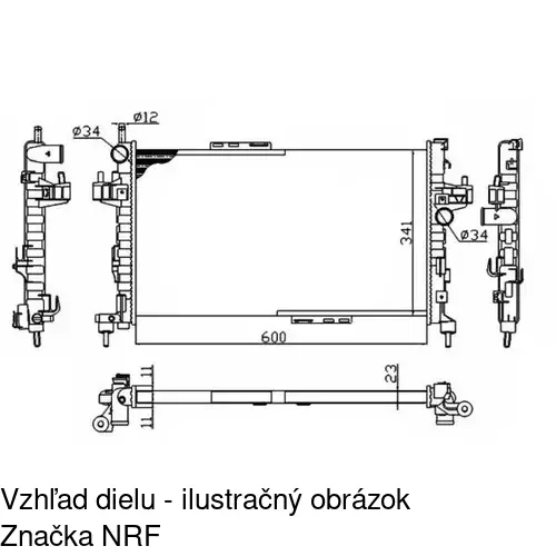 Chladiče vody POLCAR 555708-1 - obr. 2