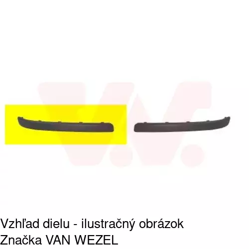 Lišta nárazníka POLCAR 555796-7