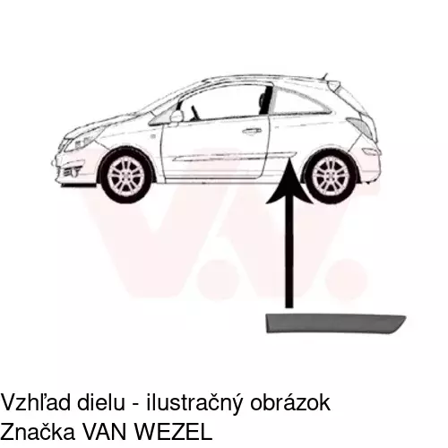 Lišta dverí POLCAR 55580051