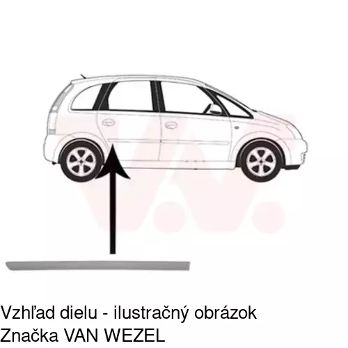 Lišta dverí POLCAR 55590044