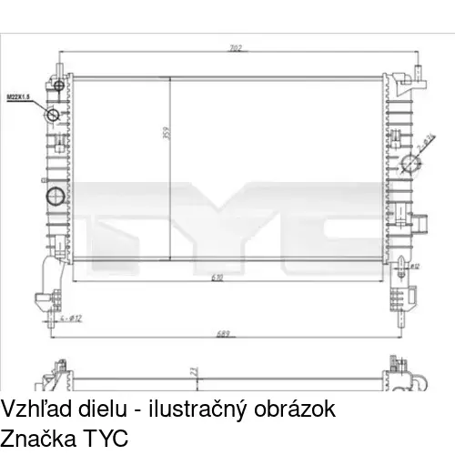 Chladiče vody POLCAR 555908-1