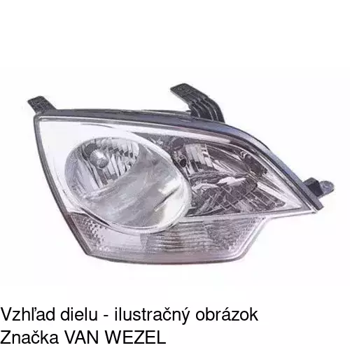 Hlavný reflektor POLCAR 556510-E - obr. 1