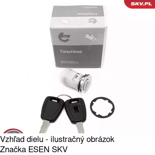 Bubienok dvernej zámky POLCAR 5703Z-15 - obr. 2