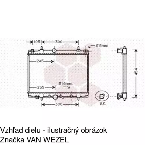 Chladiče vody POLCAR 576608-1