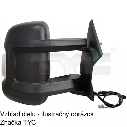 Vonkajšie zrkadlo 57705111M /POLCAR/ - obr. 3