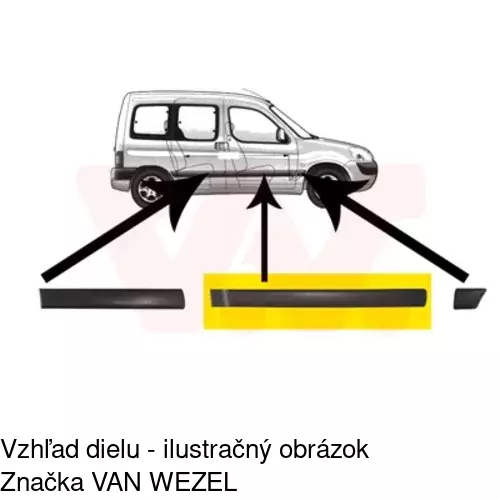 Lišta dverí POLCAR 57910022