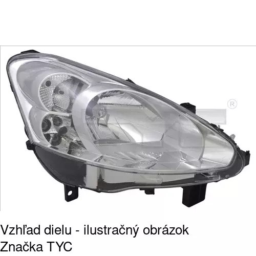 Hlavný reflektor POLCAR 57U110-E