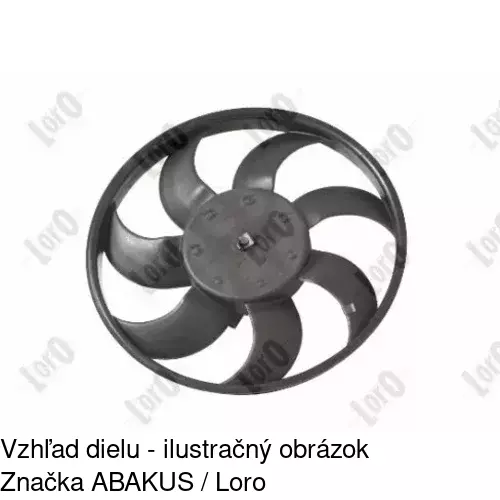 Ventilátor bez krytu / podpery POLCAR 601123U2 - obr. 2