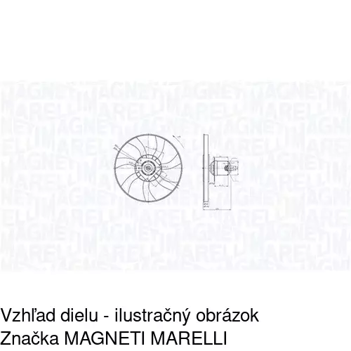 Ventilátor bez krytu / podpery POLCAR 601123W2X - obr. 3