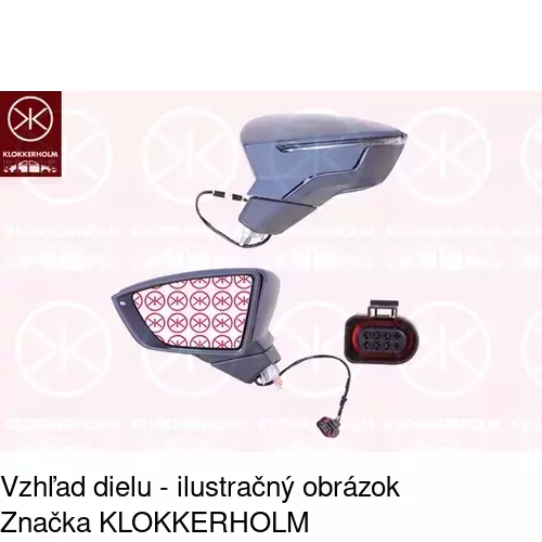 Rám vonkajšieho zrkadla 6012552TM /POLCAR/ - obr. 2