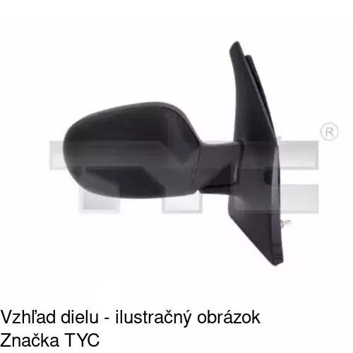 Vonkajšie zrkadlo POLCAR 6015521E - obr. 3