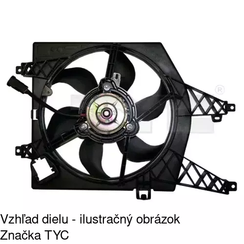 Ventilátory chladičov POLCAR 601623W1