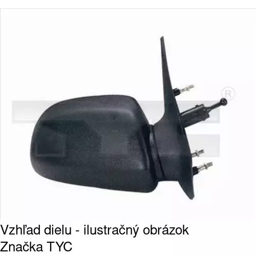 Vonkajšie zrkadlo POLCAR 6019521E