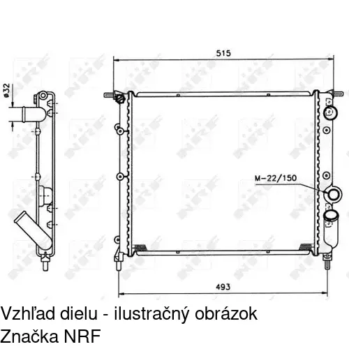 Chladiče vody POLCAR 602108A1 - obr. 1