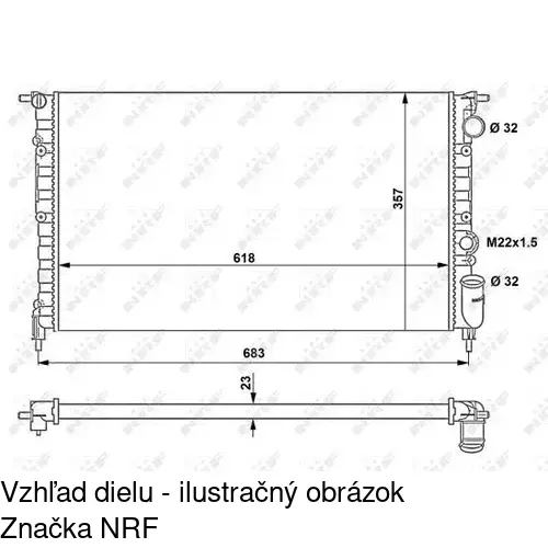 Chladiče vody POLCAR 602108A4